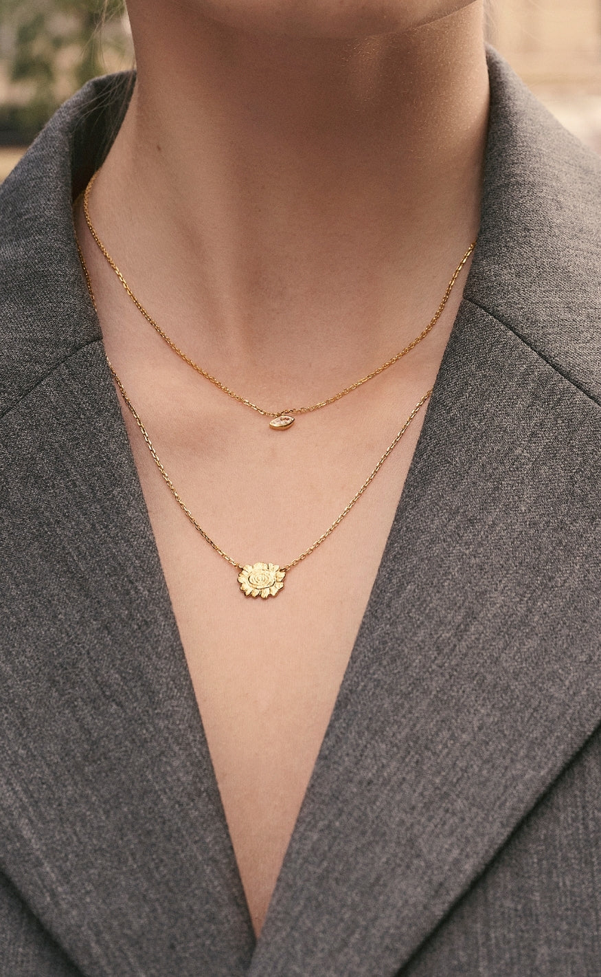 Maanesten Halskæde - Ellie - Gold Colour