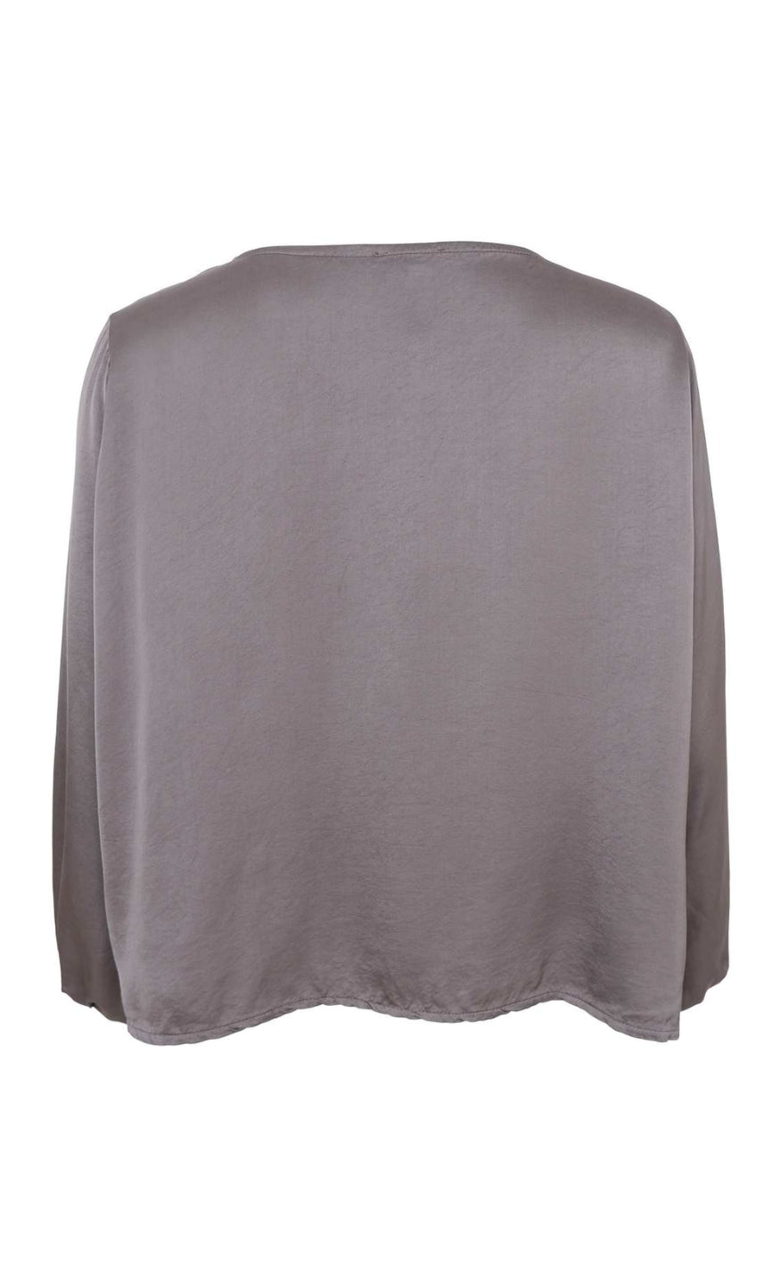 Black Colour Bluse - Mabel LS - Taupe