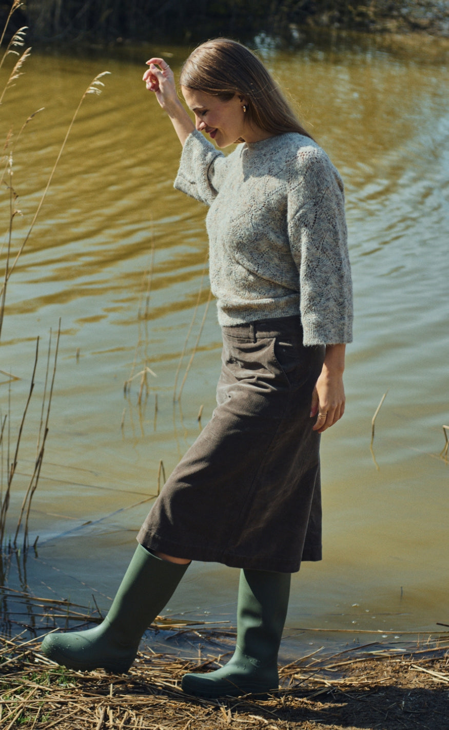 Freequent Nederdel - Cordy Long - Morel