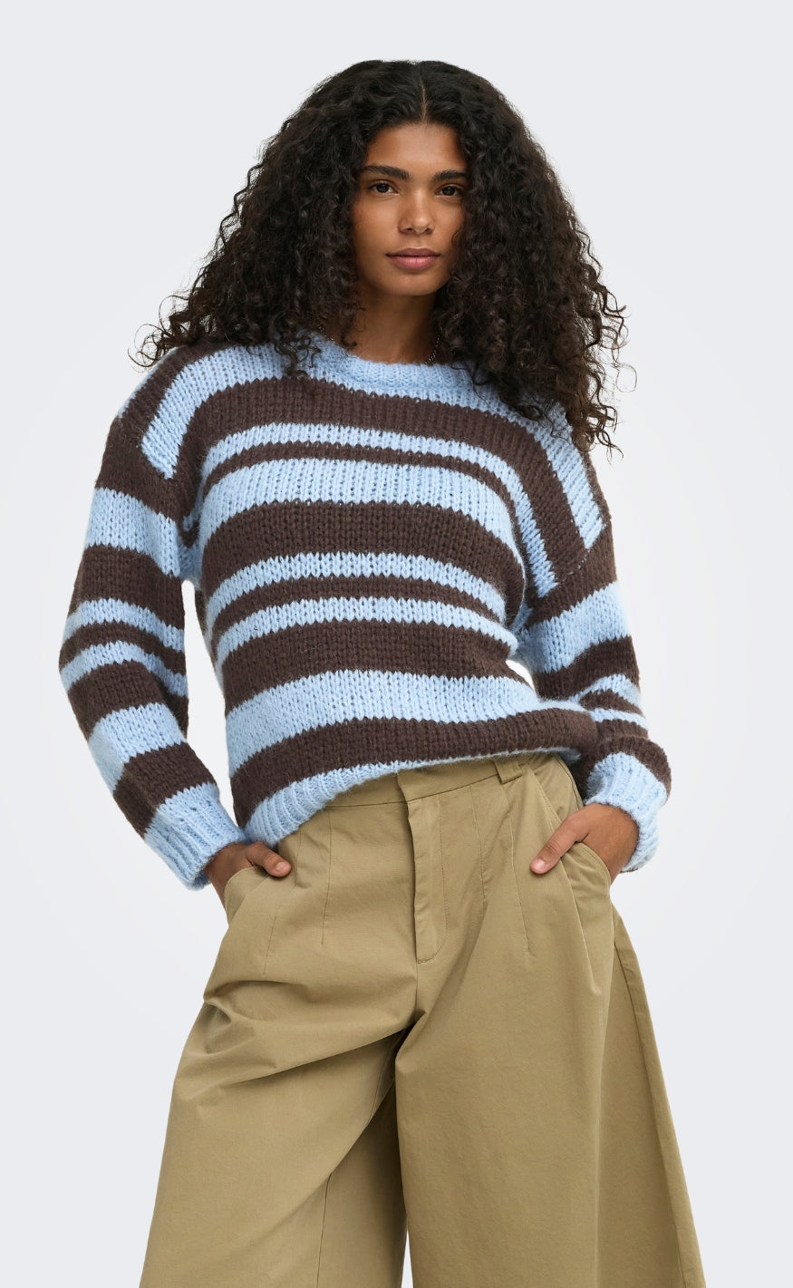 ONLY Strik - Nordic - Dusty Blue Block/Coffee Bean