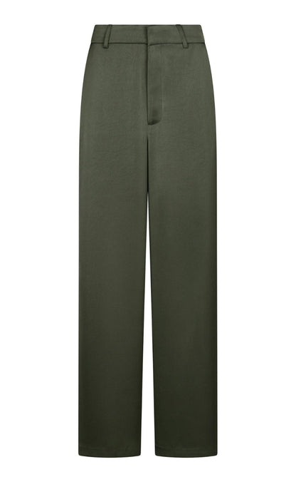 Neo Noir Bukser - Emmett Hravy Sateen - Deep Green