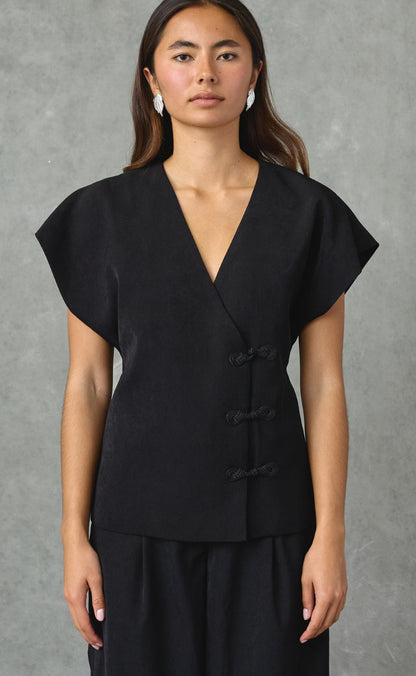 Love & Divine Vest - Love1632 - Black