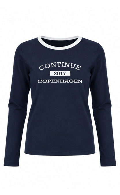 Continue Bluse - Dea - Navy Blue