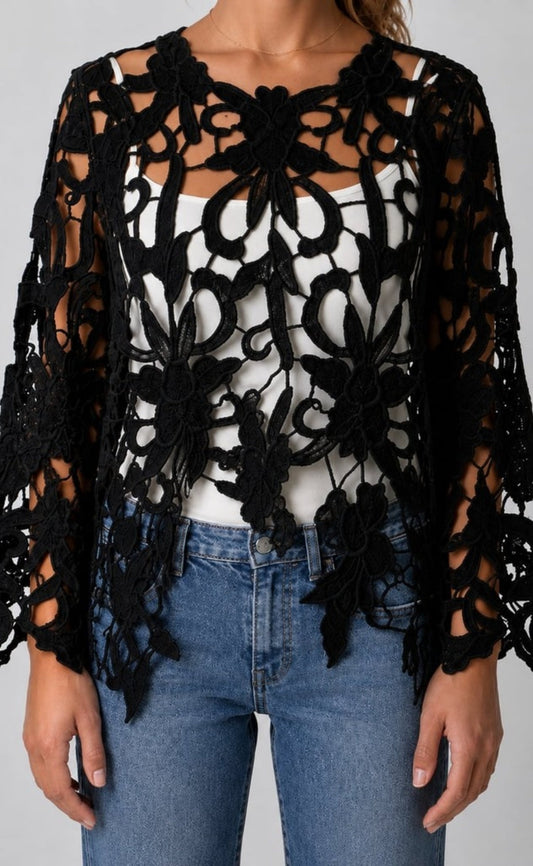Tim & Simonsen Bluse - Gudrun Lace - Black
