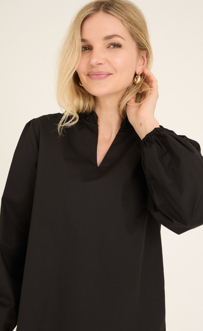 A-View Bluse - Malika - Black
