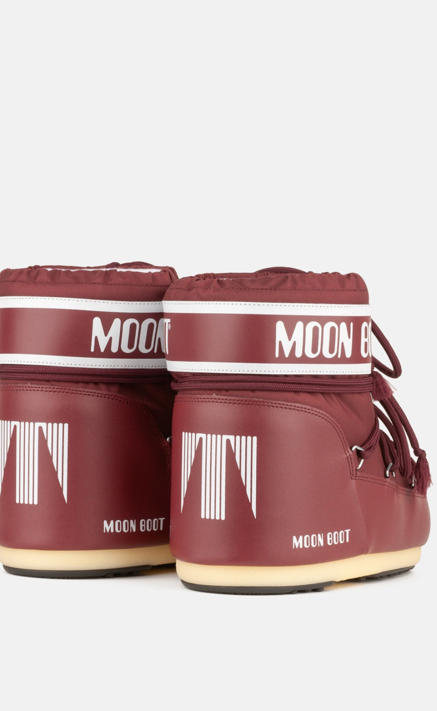 Moon Boot Støvler - Icon Low Nylon - Burgundy