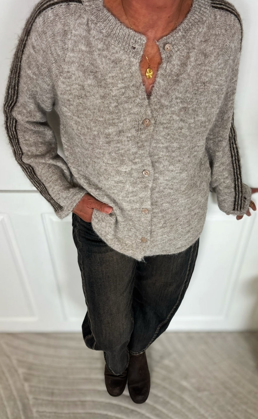 Marta Du Chateau Cardigan - Vellie - Fango/Moro