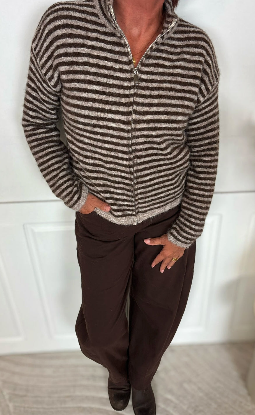 Marta Du Chateau Cardigan - Anais - Fango/Moro