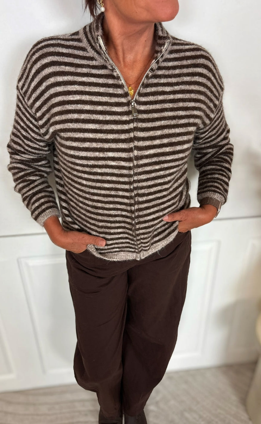 Marta Du Chateau Cardigan - Anais - Fango/Moro