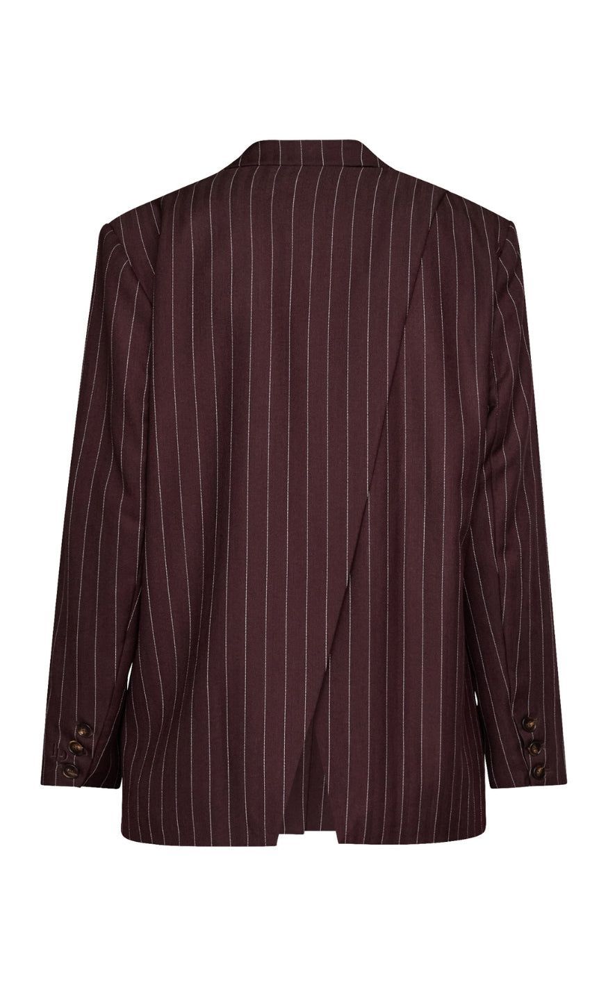 Love & Divine Blazer - Love1648 - Brown Pinstripes