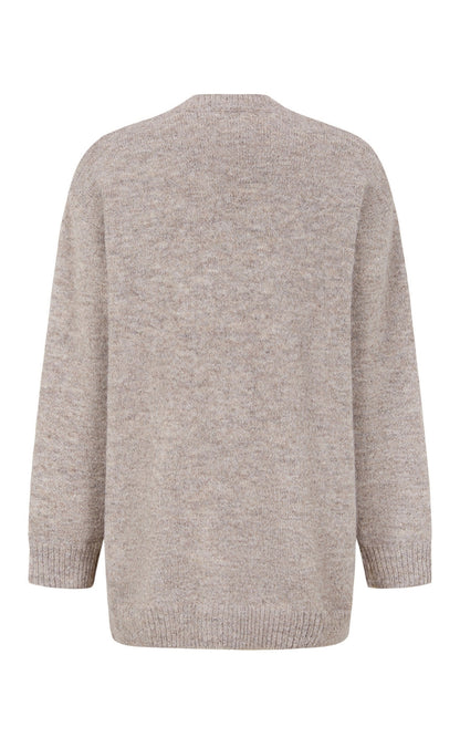 Lollys Laundry Cardigan - Oaks - Taupe