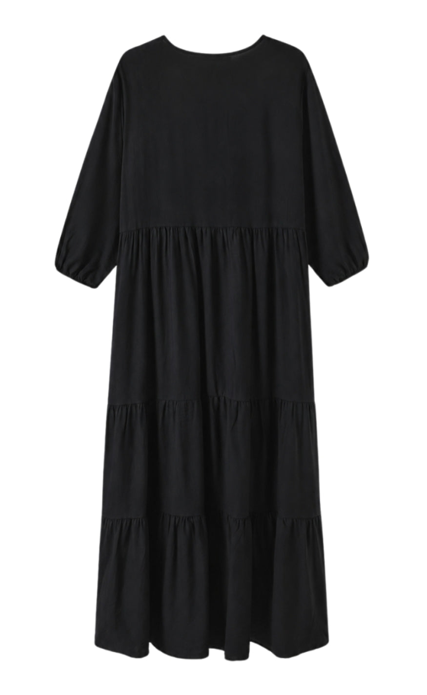 Luxzuz Kjole - Warla - Black