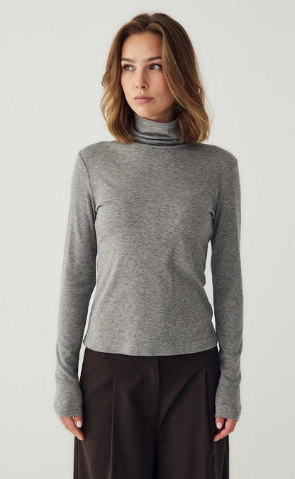 Noella Bluse - Maritza - Medium Grey Mel.