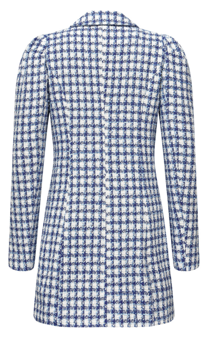 A-View Blzaer - Carly - White W. Blue