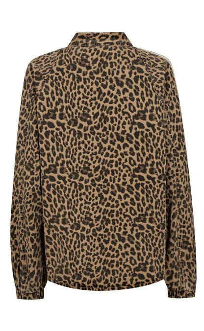 Gossia Jakke - Basma - Leopard Print/Cream Stripe