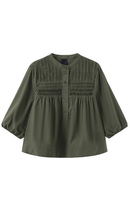 Luxzuz Bluse - Percha - Olivo