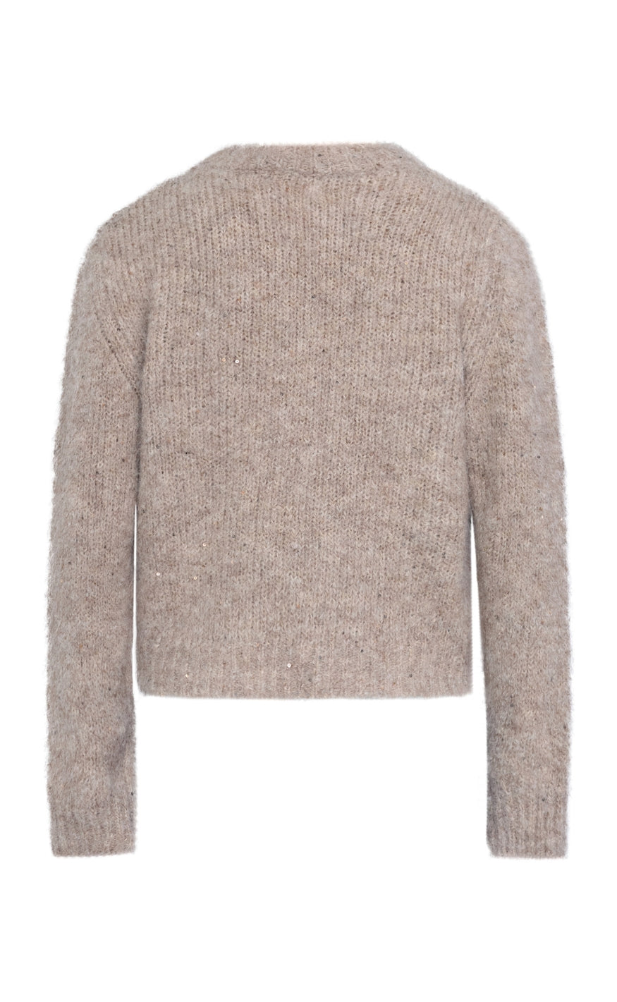 Sisters Point Strik - LESSIE-PU - Beige Glitter