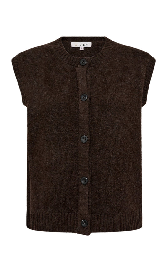 A-View Vest - Rena - Dark Brown