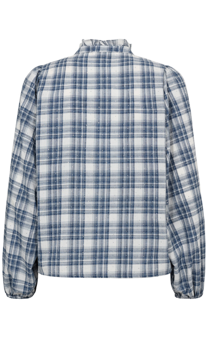 A-View Skjorte - Thalia - Blue/White
