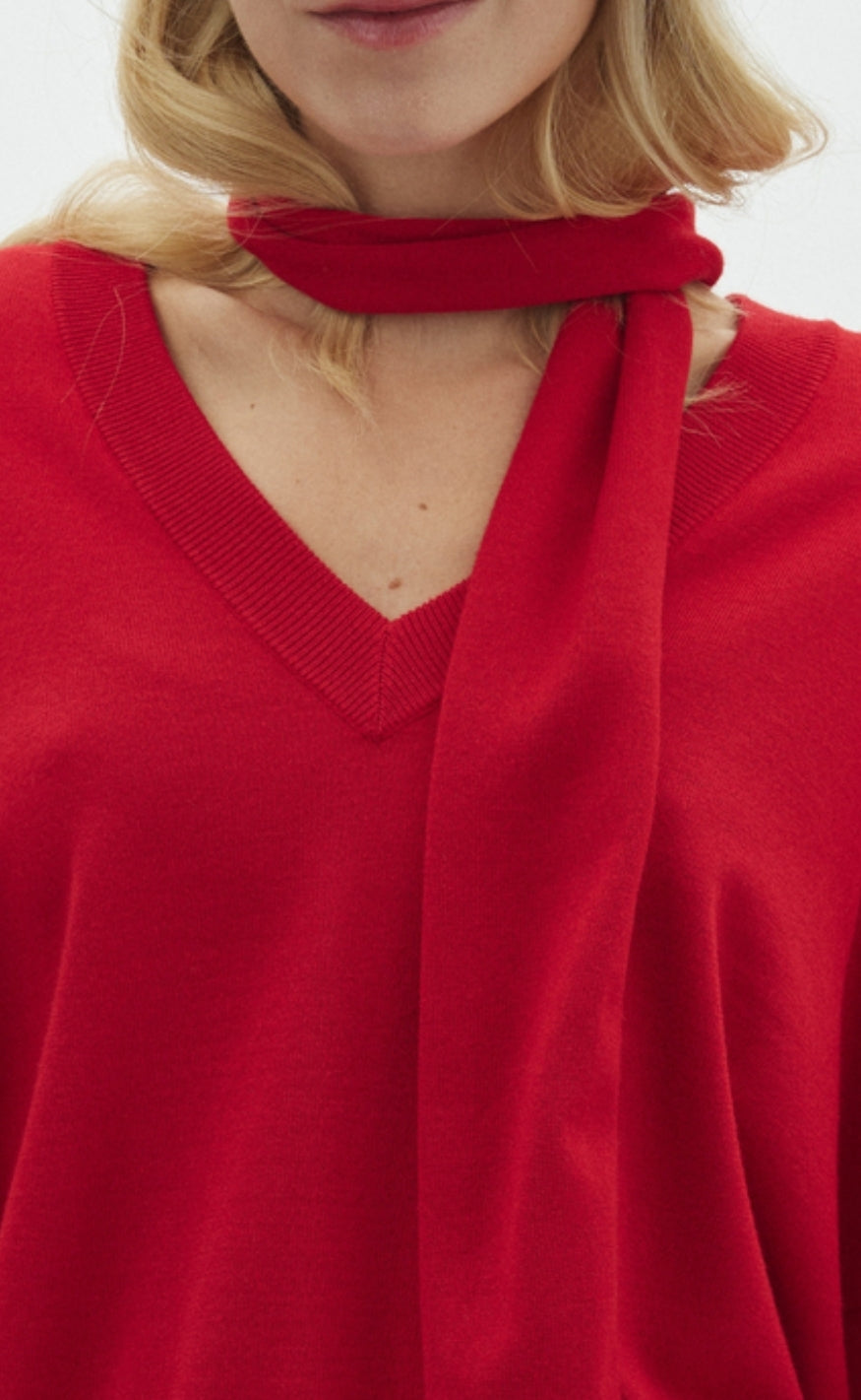 MbyM Tørklæde - Bravia long-M - Red Aura