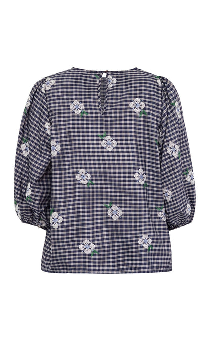Sisters Point Bluse - GEVA-MS - Navy Check