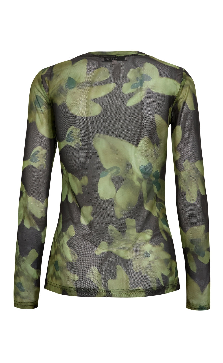 A-View Bluse - Silke - Lime
