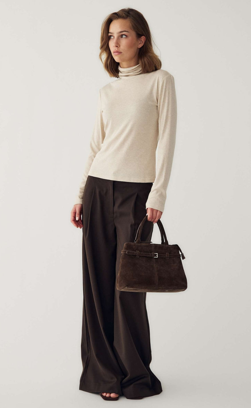Noella Bluse - Maritza - Oatmeal Melange