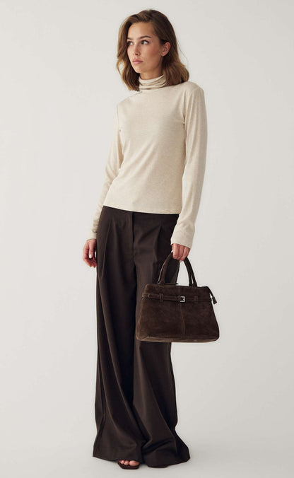 Noella Bluse - Maritza - Oatmeal Melange