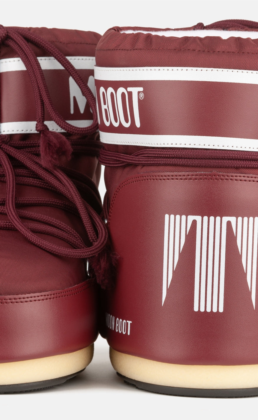 Moon Boot Støvler - Icon Low Nylon - Burgundy