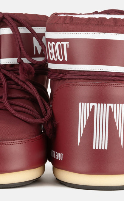 Moon Boot Støvler - Icon Low Nylon - Burgundy