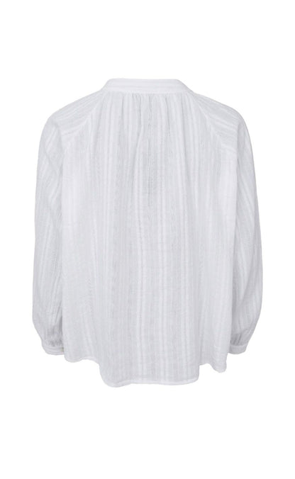Black Colour Bluse - Emilia - White