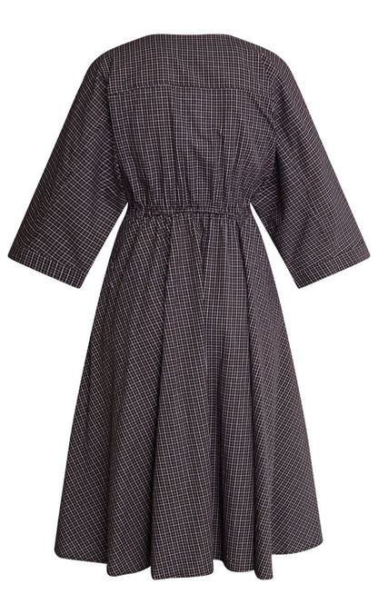 Love & Divine Kjole - Love1602-1 - Brown Check