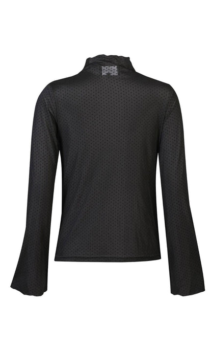 Liberte Bluse - Mesh Trompet - Black Small Dot