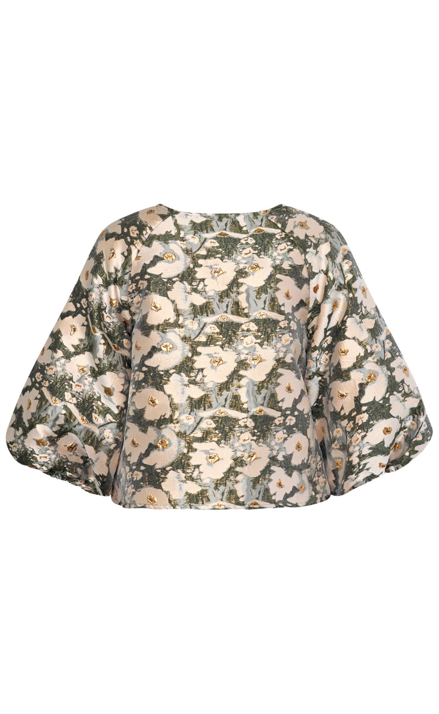 Love & Divine Top - Love1639 - Green Flower