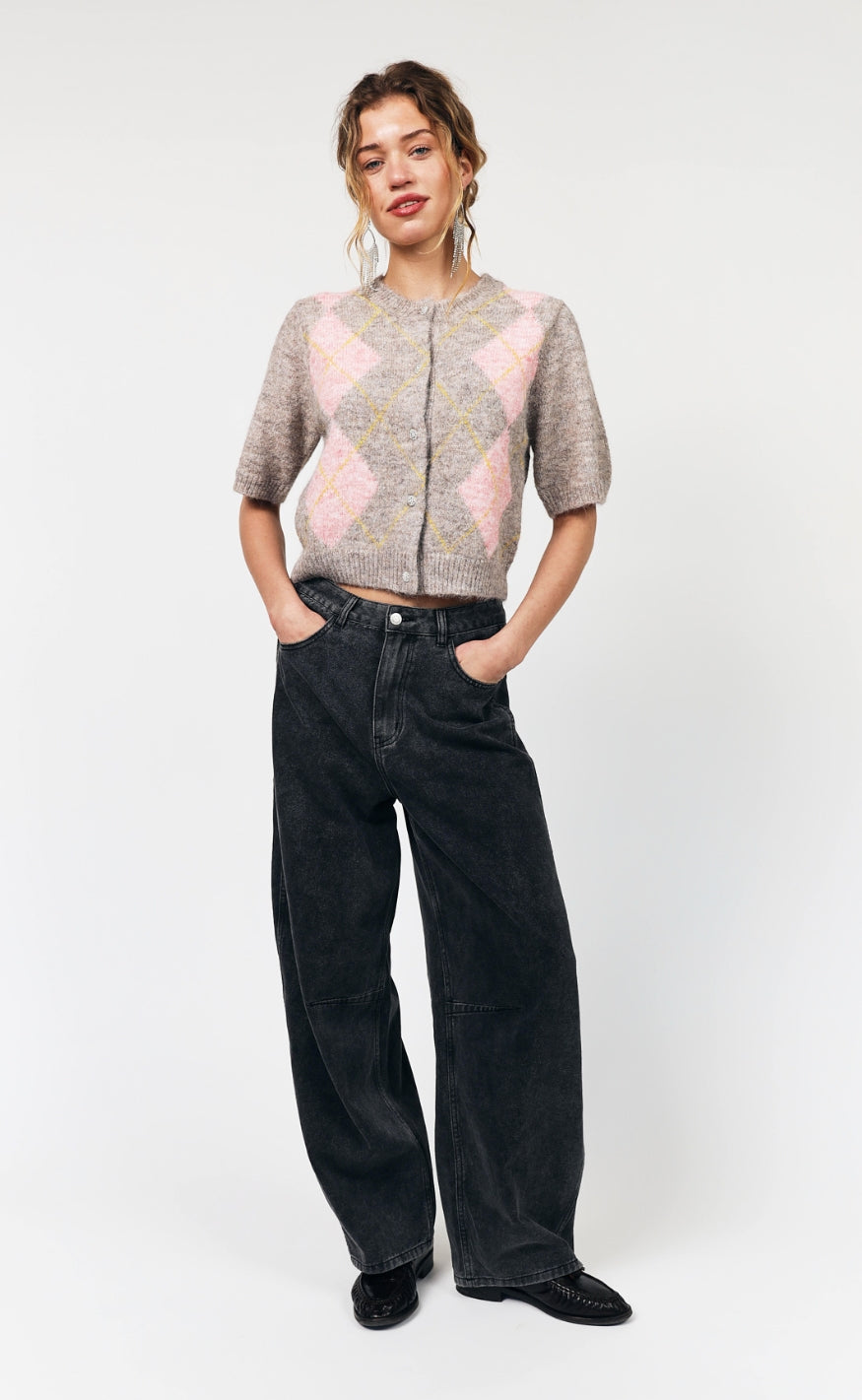 Lollys Laundry Cardigan - Osanna - Taupe