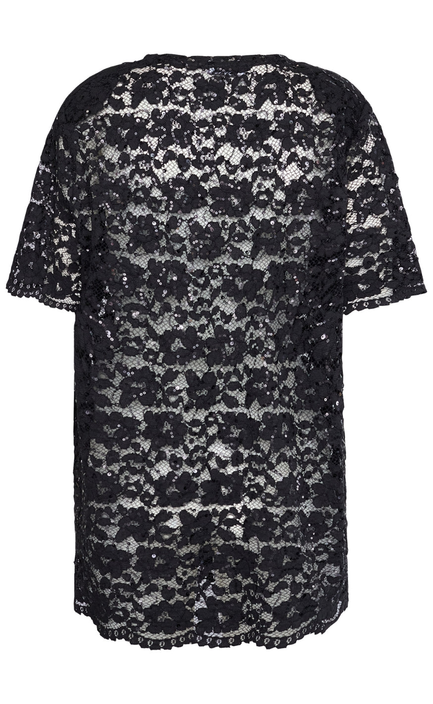 Love & Divine Kjole - Love1630 - Black Lace Sequins