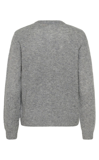 Culture Cardigan - Katrina - Mid Grey Melange