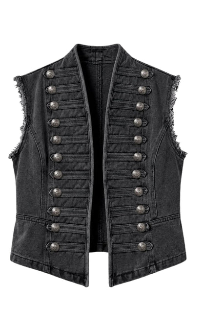 Tim & Simonsen Vest - Michaela - Black Stone Wash