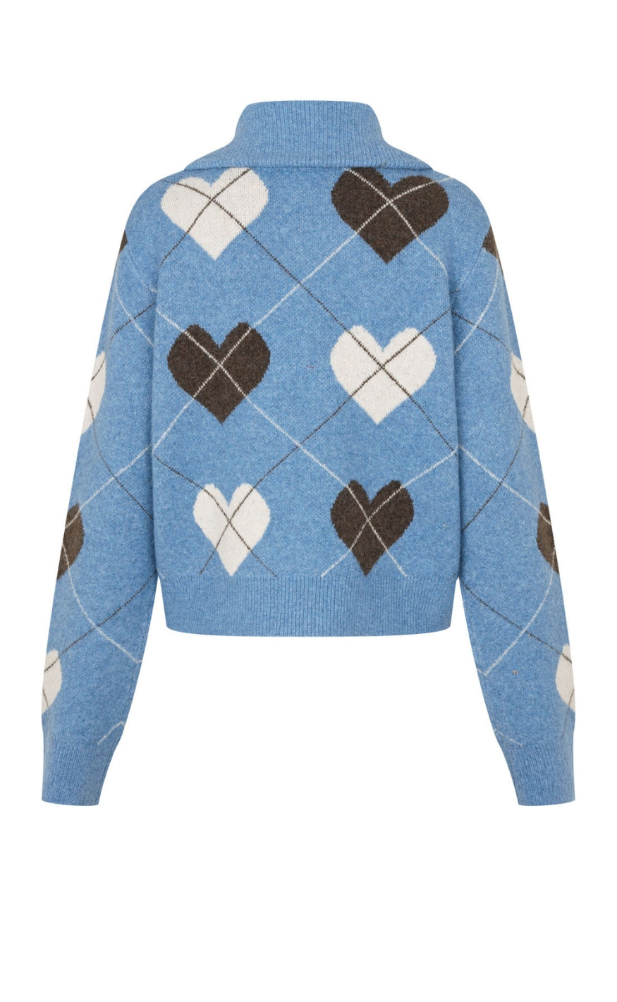 Cras Cardigan - Siri - Blue Hearts
