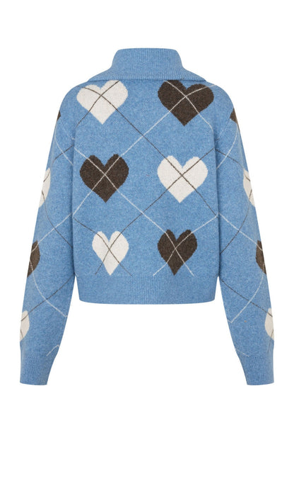 Cras Cardigan - Siri - Blue Hearts