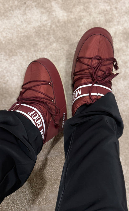 Moon Boot Støvler - Icon Low Nylon - Burgundy