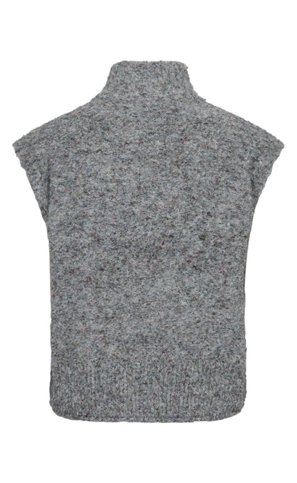Freequent Vest - Grsnemes - Dark Grey Melange