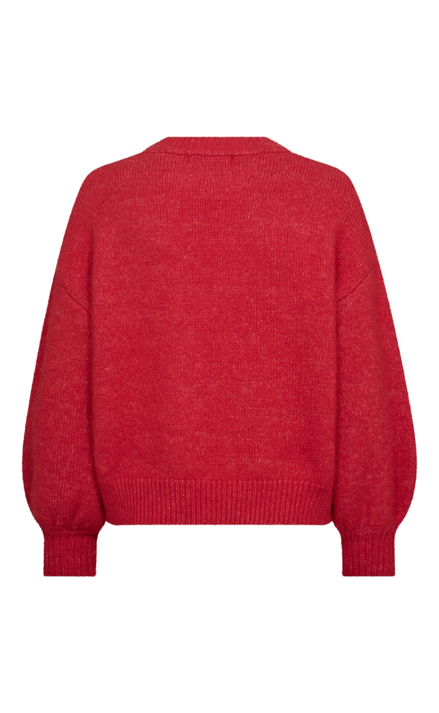 A-View Striktrøje - Else Solid - Red