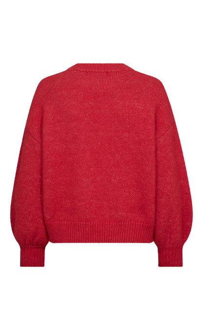 A-View Striktrøje - Else Solid - Red