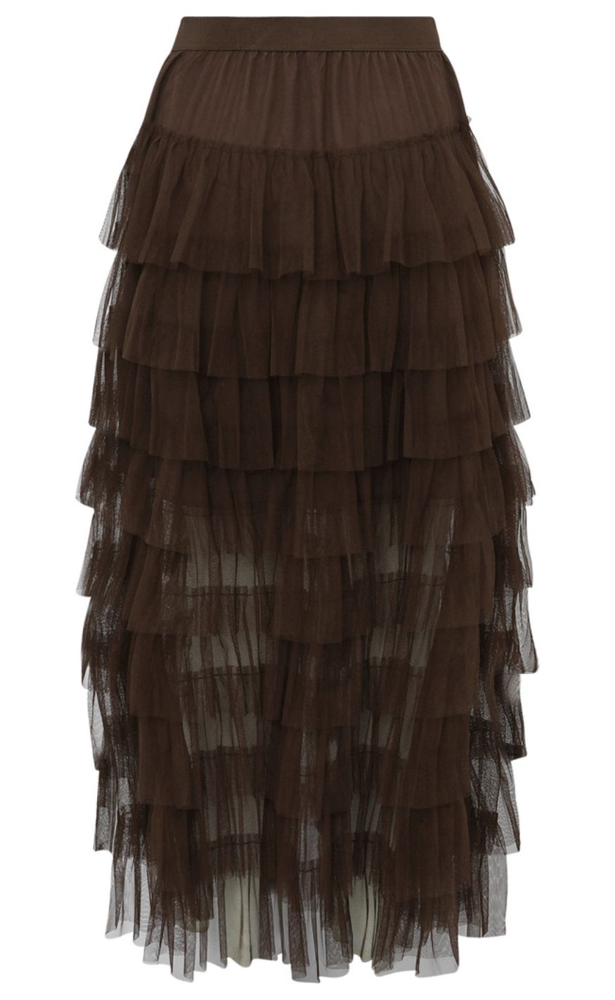 A-View Nederdel - Miranda - Dark Brown