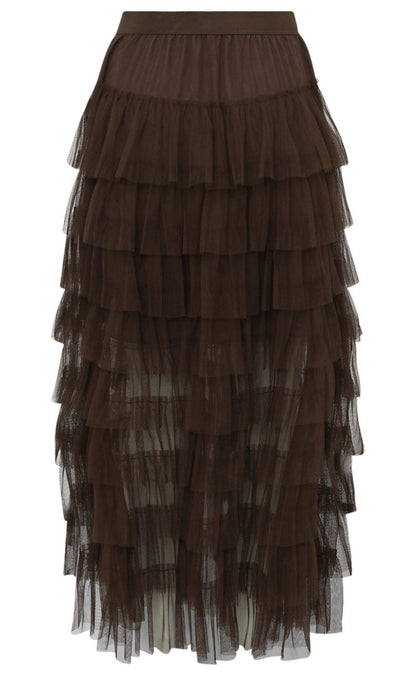 A-View Nederdel - Miranda - Dark Brown