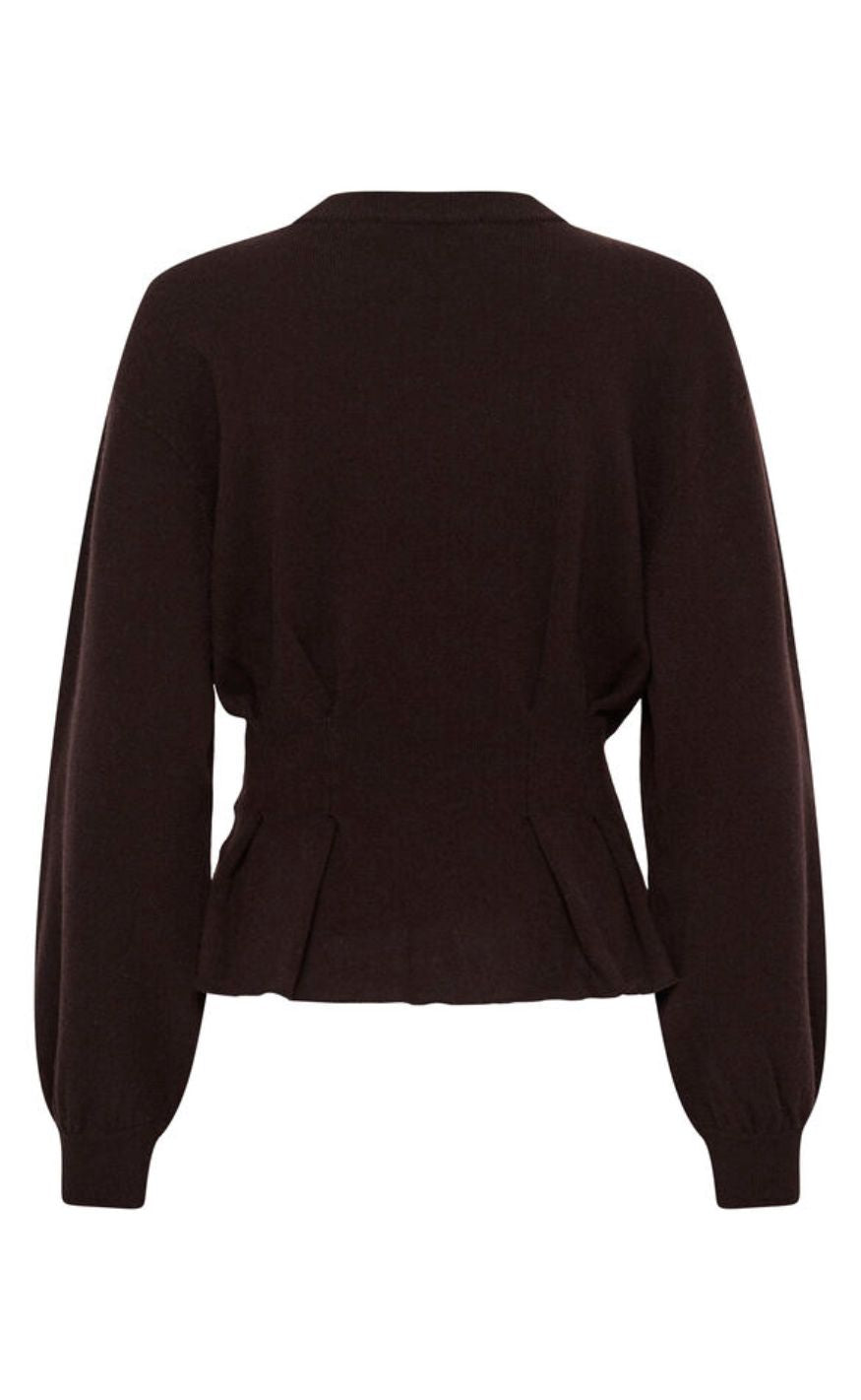 Gestuz Pullover - Manzi Waist - Ganache