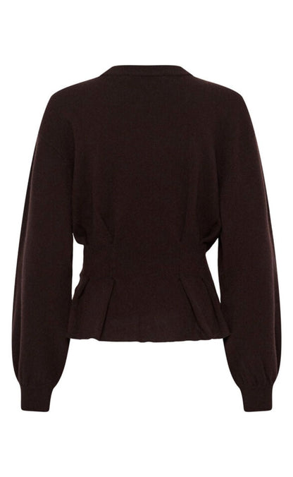 Gestuz Pullover - Manzi Waist - Ganache