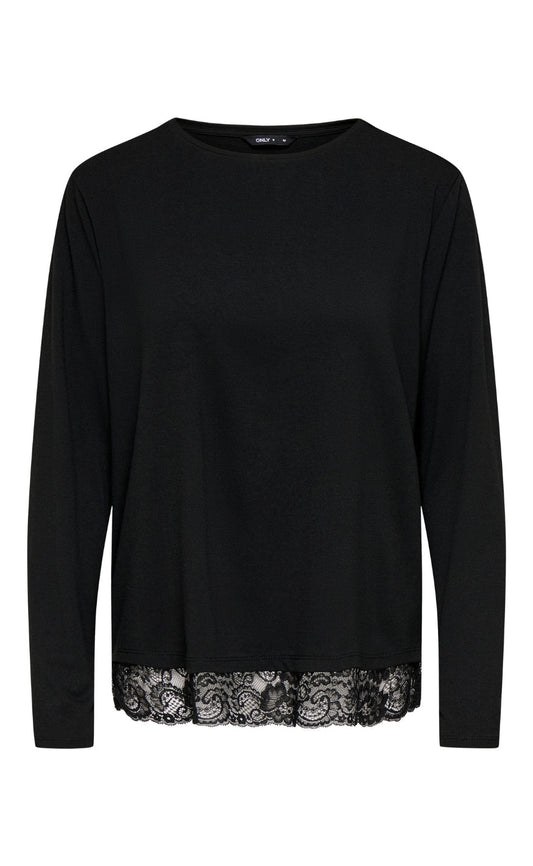 ONLY Bluse - Moster Lace - Black Tone