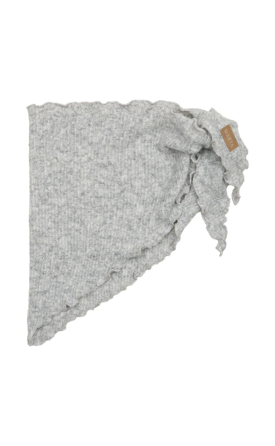 Marta Du Chateau Tørklæde - Agnete - Light Grey
